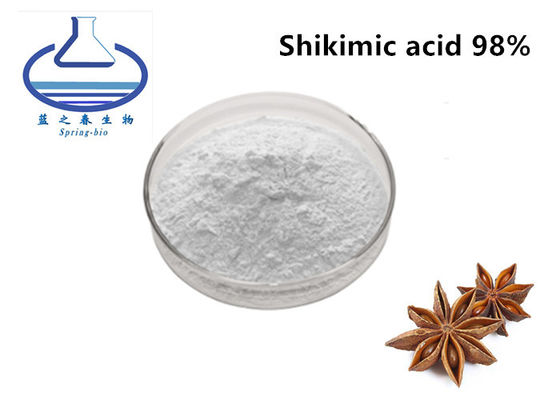 Natural  Ferulic Acid Powder , 98% Illicium Verum Fruit Extract Shikimic Acid
