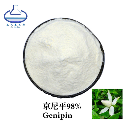 98% Genipin Powder Gardenia Jasminoides Extract CAS 6902-77-8