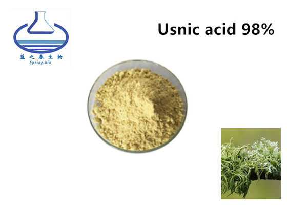 Usnic Acid 98 Ectoin In Skincare CAS 125-46-2 Yellow Fine Powder